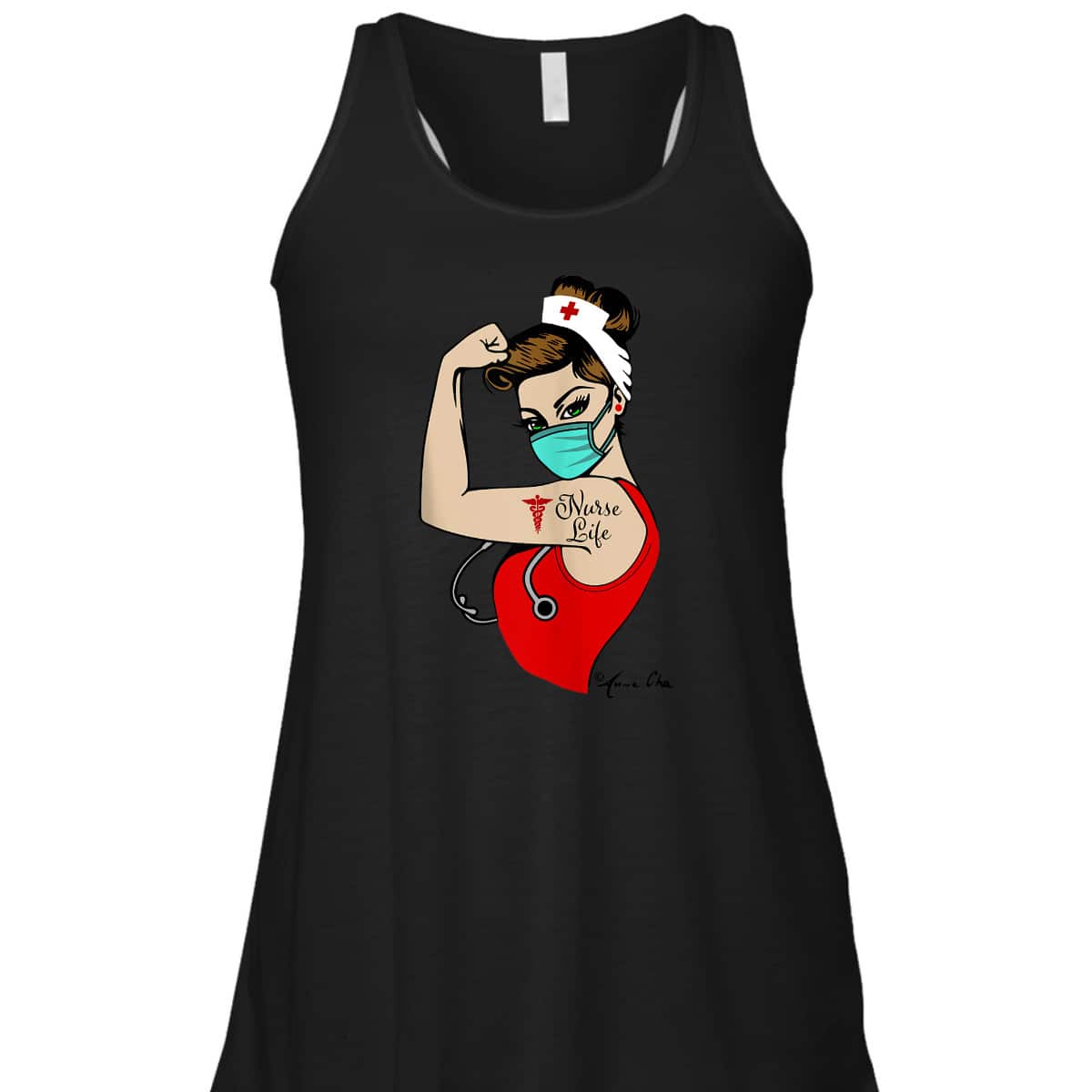 Nurse Life Girl Power Pin Up Rosie Caretaker Medical Retro T-Shirt Nurse Life Girl Power Pin Up Rosie Caretaker Medical Retro T-Shirt