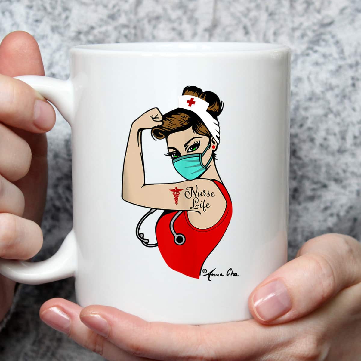 Nurse Life Girl Power Pin Up Rosie Caretaker Medical Retro T-Shirt Nurse Life Girl Power Pin Up Rosie Caretaker Medical Retro T-Shirt