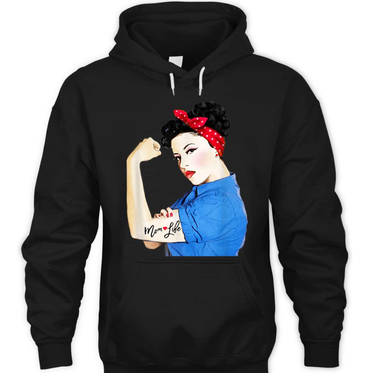 Mom Life Tattoo Heart Girl Power Pinup Retro Mommy T-Shirt Mom Life Tattoo Heart Girl Power Pinup Retro Mommy T-Shirt