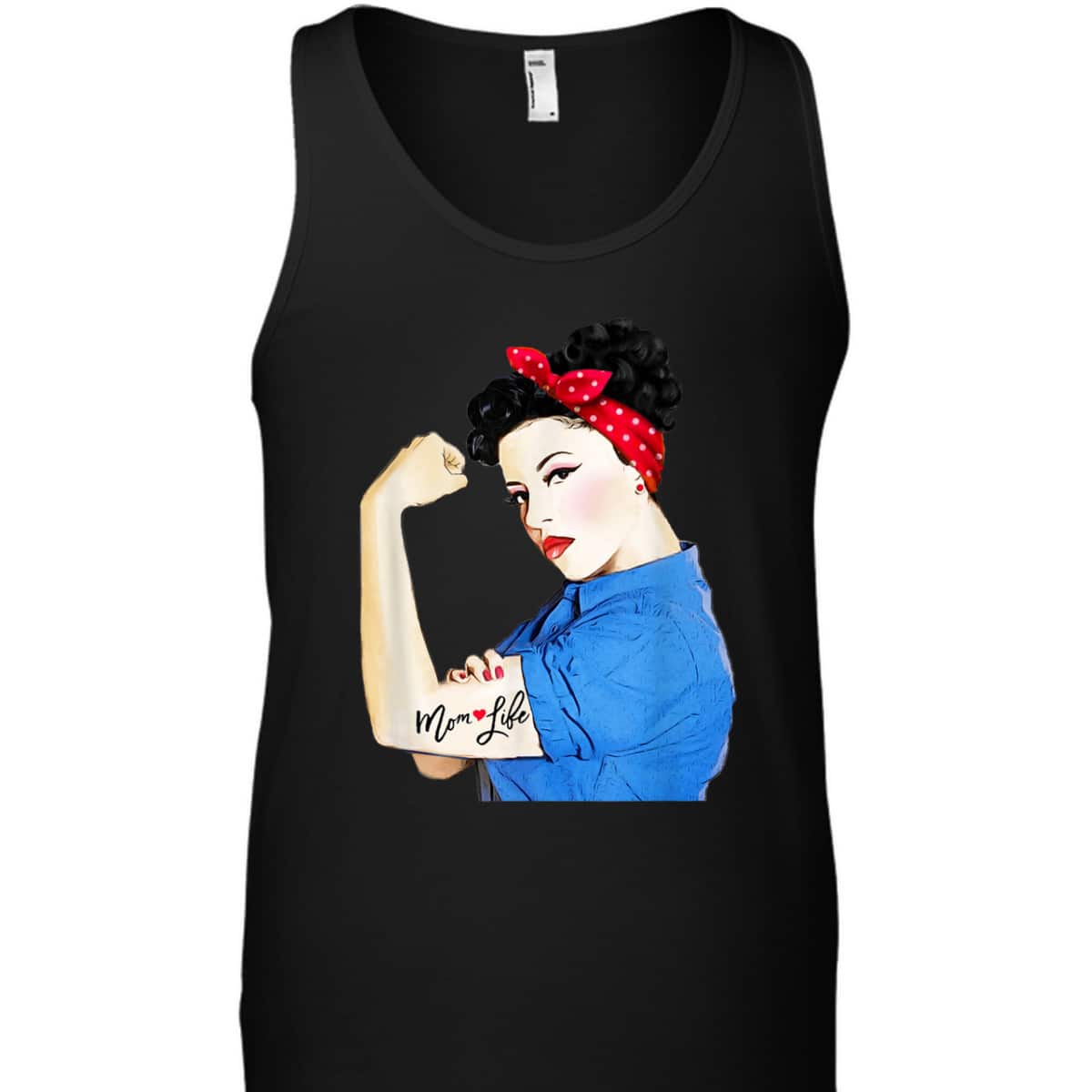 Mom Life Tattoo Heart Girl Power Pinup Retro Mommy T-Shirt Mom Life Tattoo Heart Girl Power Pinup Retro Mommy T-Shirt