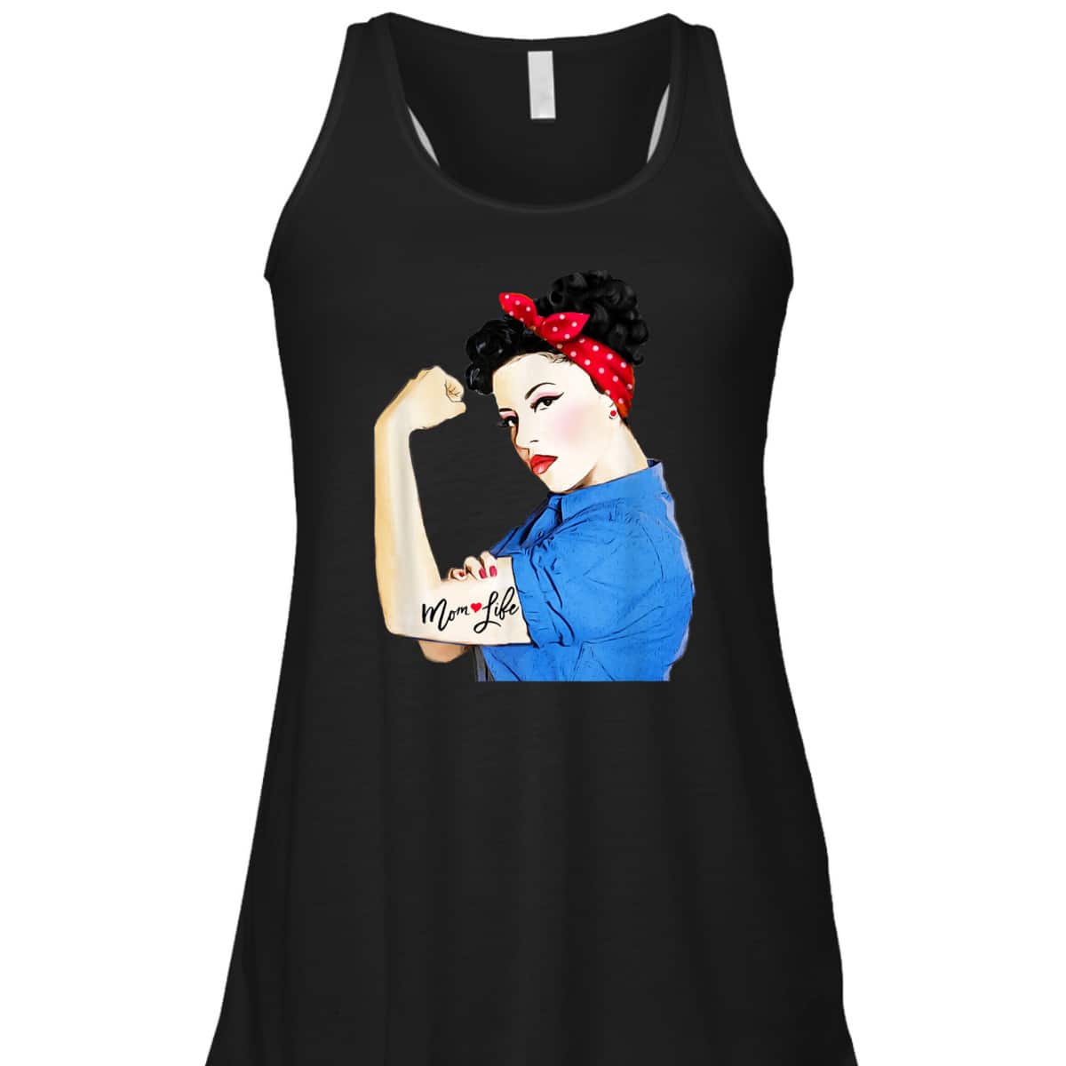 Mom Life Tattoo Heart Girl Power Pinup Retro Mommy T-Shirt Mom Life Tattoo Heart Girl Power Pinup Retro Mommy T-Shirt