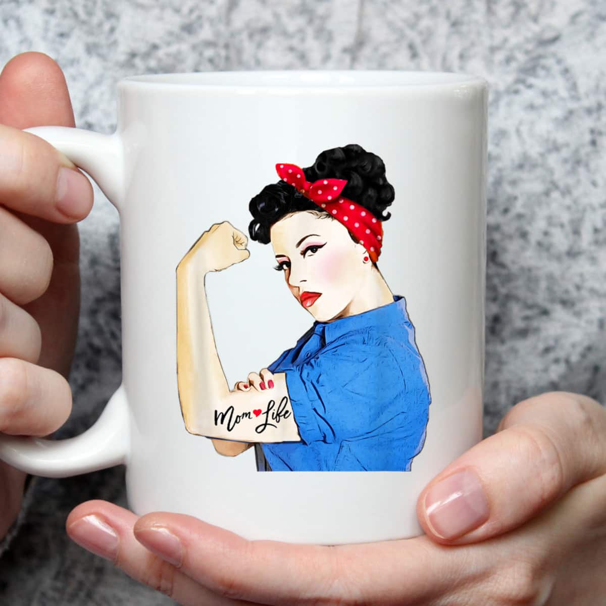 Mom Life Tattoo Heart Girl Power Pinup Retro Mommy T-Shirt Mom Life Tattoo Heart Girl Power Pinup Retro Mommy T-Shirt