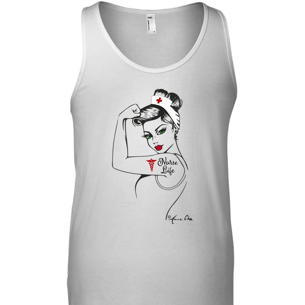 Womens Nurse Life Girl Power Modern Rosie The Riveter Medical Retro T-Shirt Womens Nurse Life Girl Power Modern Rosie The Riveter Medical Retro T-Shirt