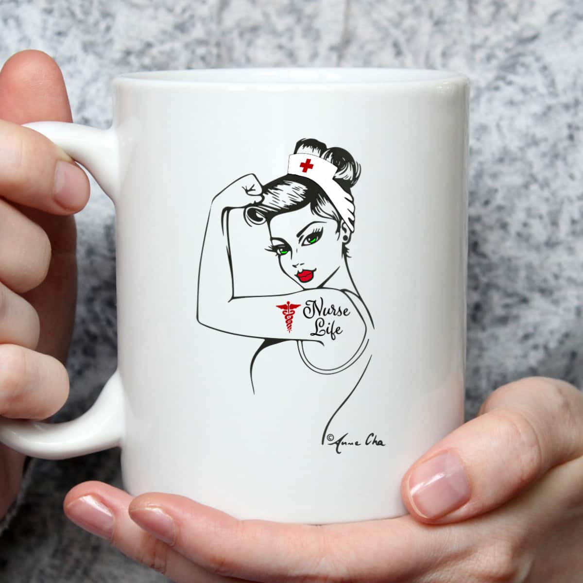 Womens Nurse Life Girl Power Modern Rosie The Riveter Medical Retro T-Shirt Womens Nurse Life Girl Power Modern Rosie The Riveter Medical Retro T-Shirt