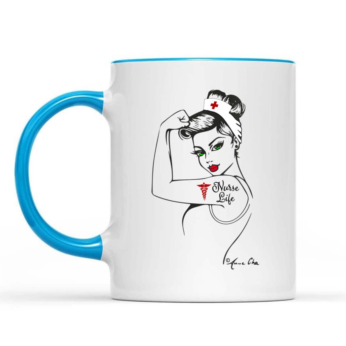 Womens Nurse Life Girl Power Modern Rosie The Riveter Medical Retro T-Shirt Womens Nurse Life Girl Power Modern Rosie The Riveter Medical Retro T-Shirt