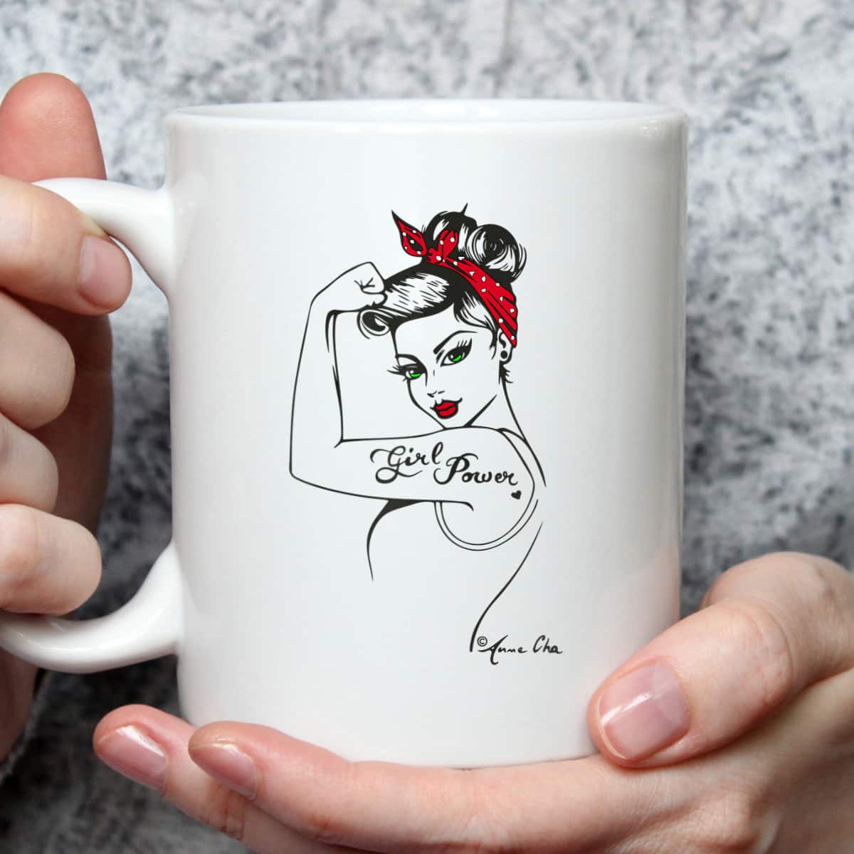 Womens Girl Power Pin Up Art Vintage Retro Style Feminist Icon Red T-Shirt Womens Girl Power Pin Up Art Vintage Retro Style Feminist Icon Red T-Shirt