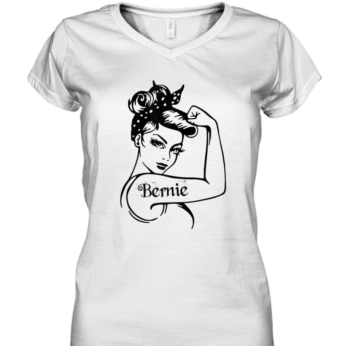 Womens Bernie - Girl Power Bernie Sanders Unbreakable T-Shirt Womens Bernie - Girl Power Bernie Sanders Unbreakable T-Shirt