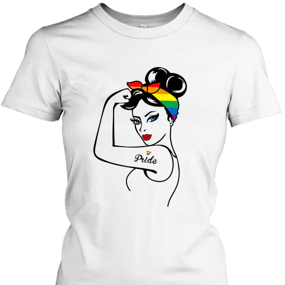 LGBT Girl Power Pin Up Gay Pride Equality LGBT Pride Month T-Shirt LGBT Girl Power Pin Up Gay Pride Equality LGBT Pride Month T-Shirt