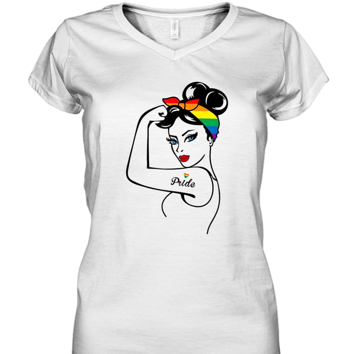 LGBT Girl Power Pin Up Gay Pride Equality LGBT Pride Month T-Shirt LGBT Girl Power Pin Up Gay Pride Equality LGBT Pride Month T-Shirt
