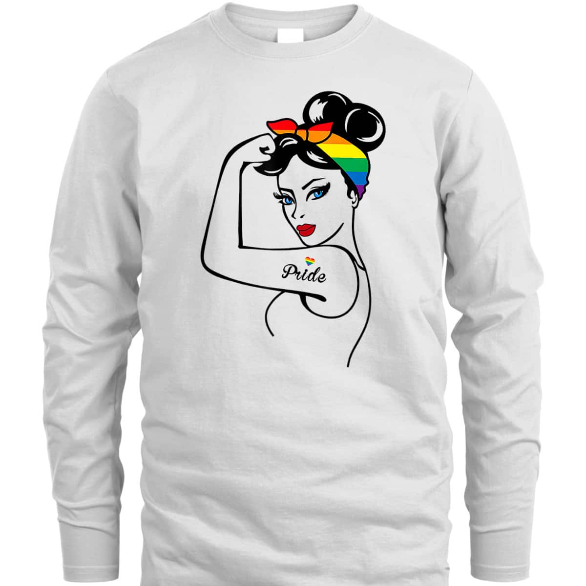 LGBT Girl Power Pin Up Gay Pride Equality LGBT Pride Month T-Shirt LGBT Girl Power Pin Up Gay Pride Equality LGBT Pride Month T-Shirt