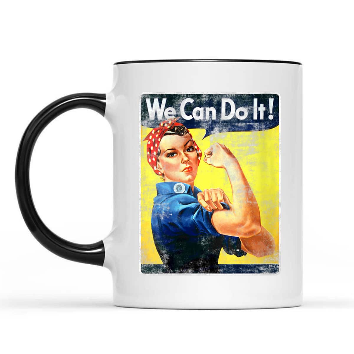 Womens We Can Rosie The Riveter Do It Feminist Girl Power T-Shirt Womens We Can Rosie The Riveter Do It Feminist Girl Power T-Shirt