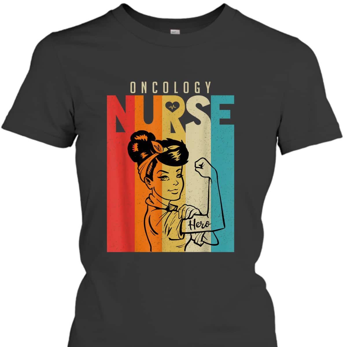 Vintage Rosie The Riveter Oncology Nurse T-Shirt Vintage Rosie The Riveter Oncology Nurse T-Shirt