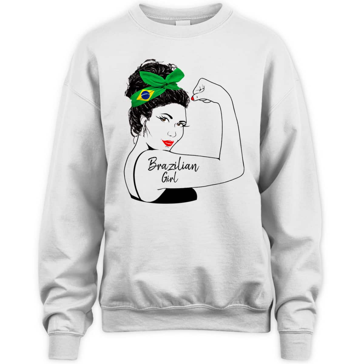 Brazilian Girl Unbreakable Rosie The Riveter T-Shirt Brazilian Girl Unbreakable Rosie The Riveter T-Shirt