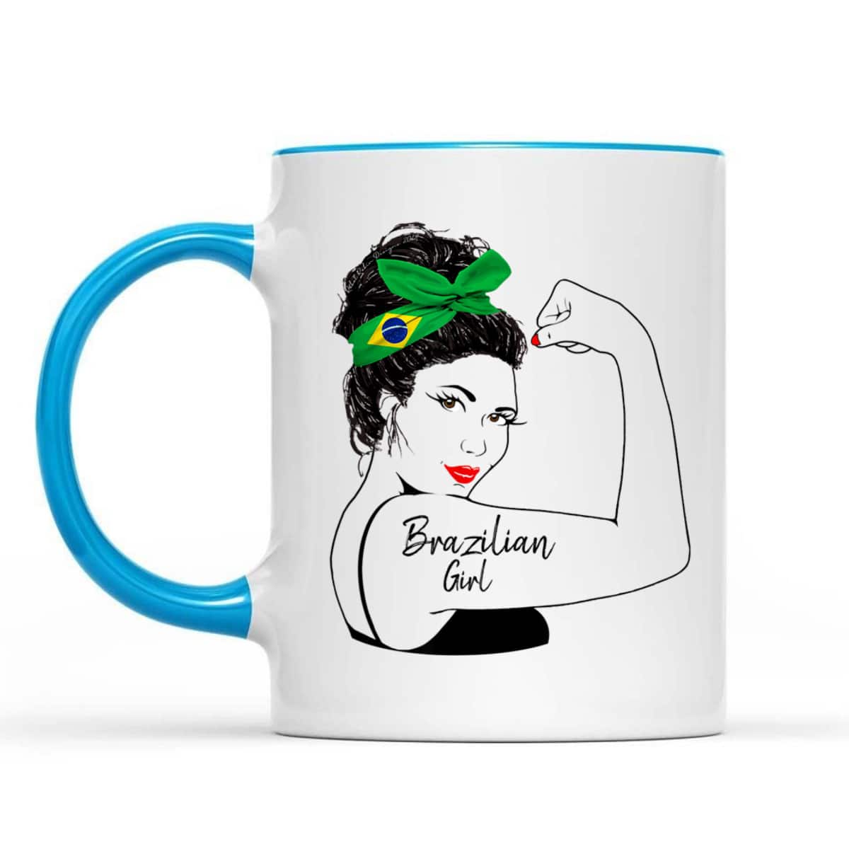 Brazilian Girl Unbreakable Rosie The Riveter T-Shirt Brazilian Girl Unbreakable Rosie The Riveter T-Shirt