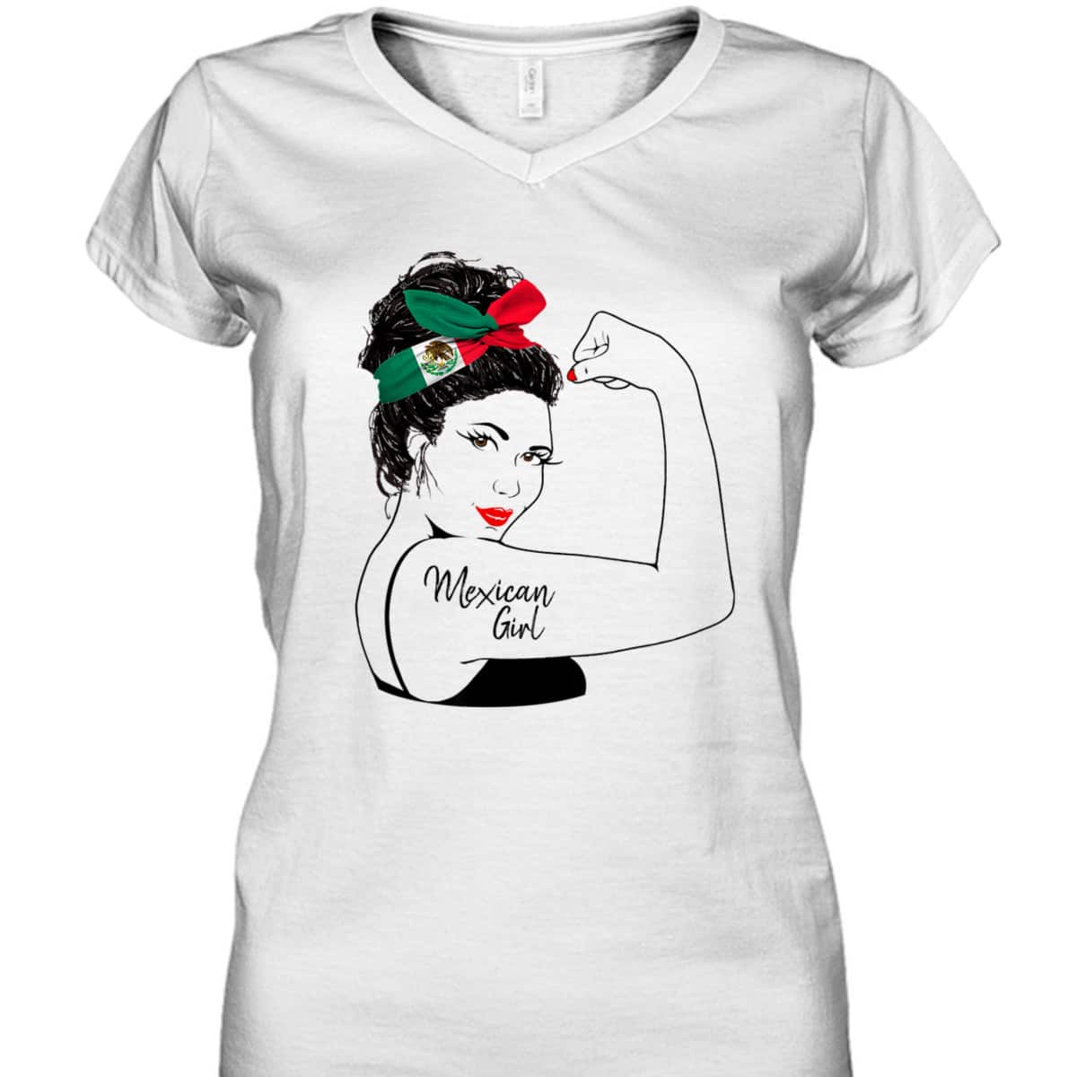 Mexican Girl Unbreakable Rosie The Riveter T-Shirt Mexican Girl Unbreakable Rosie The Riveter T-Shirt