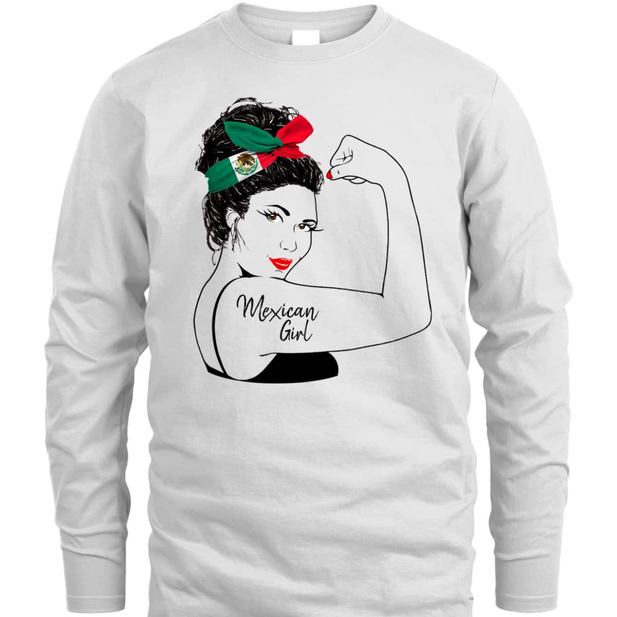 Mexican Girl Unbreakable Rosie The Riveter T-Shirt Mexican Girl Unbreakable Rosie The Riveter T-Shirt