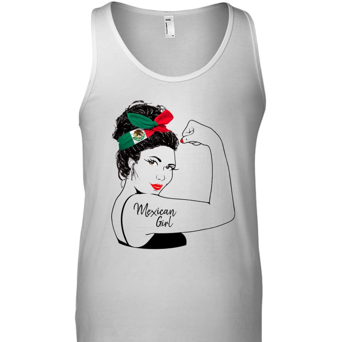 Mexican Girl Unbreakable Rosie The Riveter T-Shirt Mexican Girl Unbreakable Rosie The Riveter T-Shirt