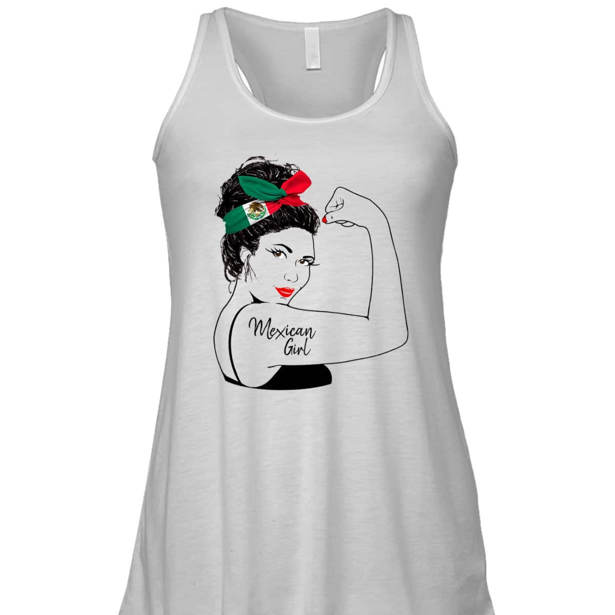 Mexican Girl Unbreakable Rosie The Riveter T-Shirt Mexican Girl Unbreakable Rosie The Riveter T-Shirt