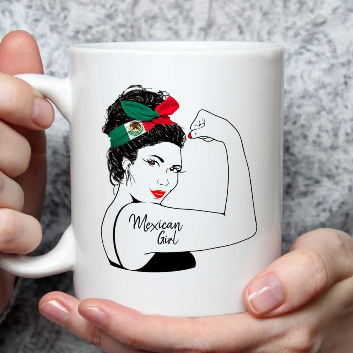 Mexican Girl Unbreakable Rosie The Riveter T-Shirt Mexican Girl Unbreakable Rosie The Riveter T-Shirt