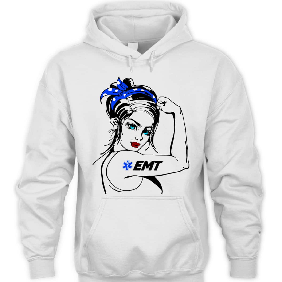 EMS Emergency EMT Rosie The Riveter T-Shirt EMS Emergency EMT Rosie The Riveter T-Shirt