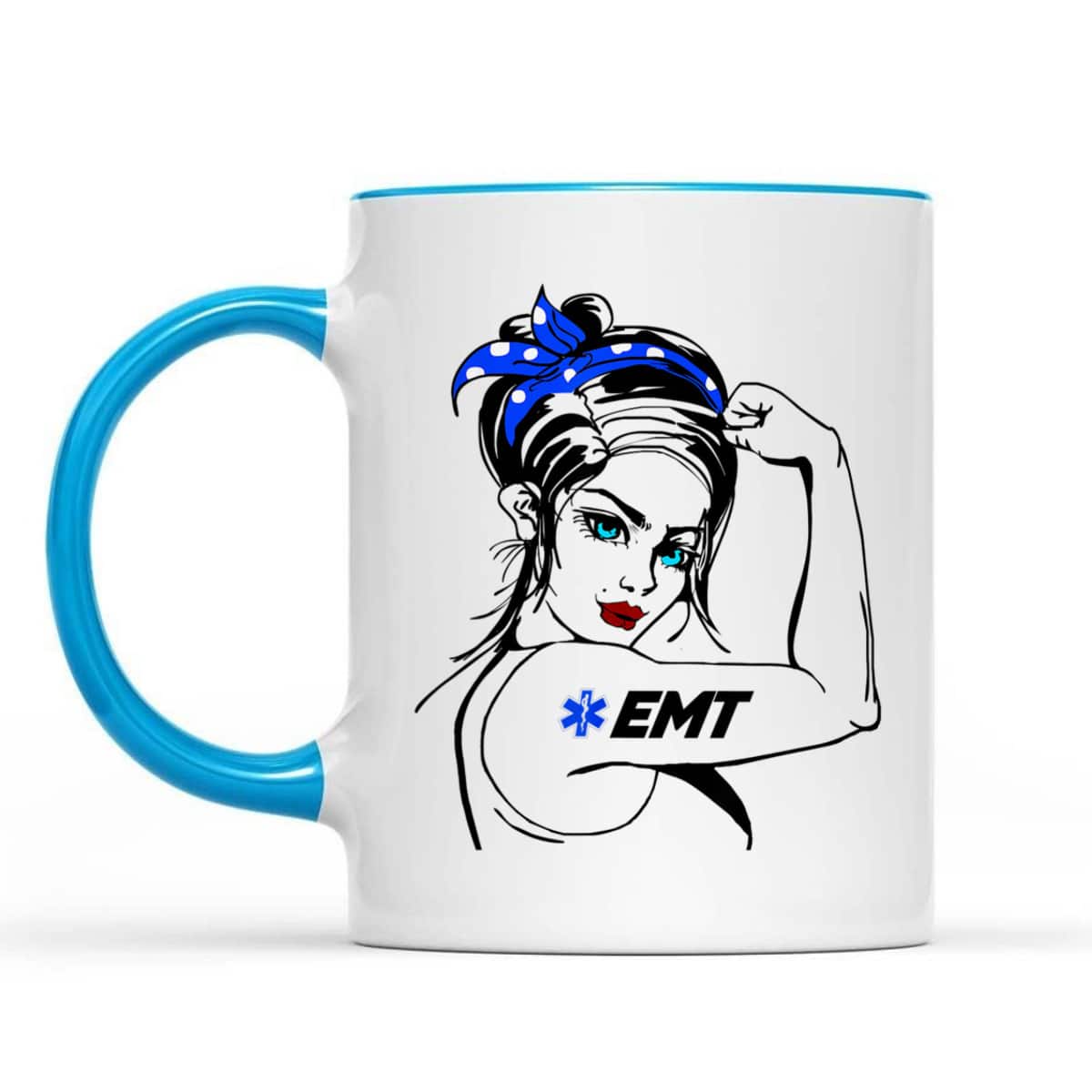 EMS Emergency EMT Rosie The Riveter T-Shirt EMS Emergency EMT Rosie The Riveter T-Shirt