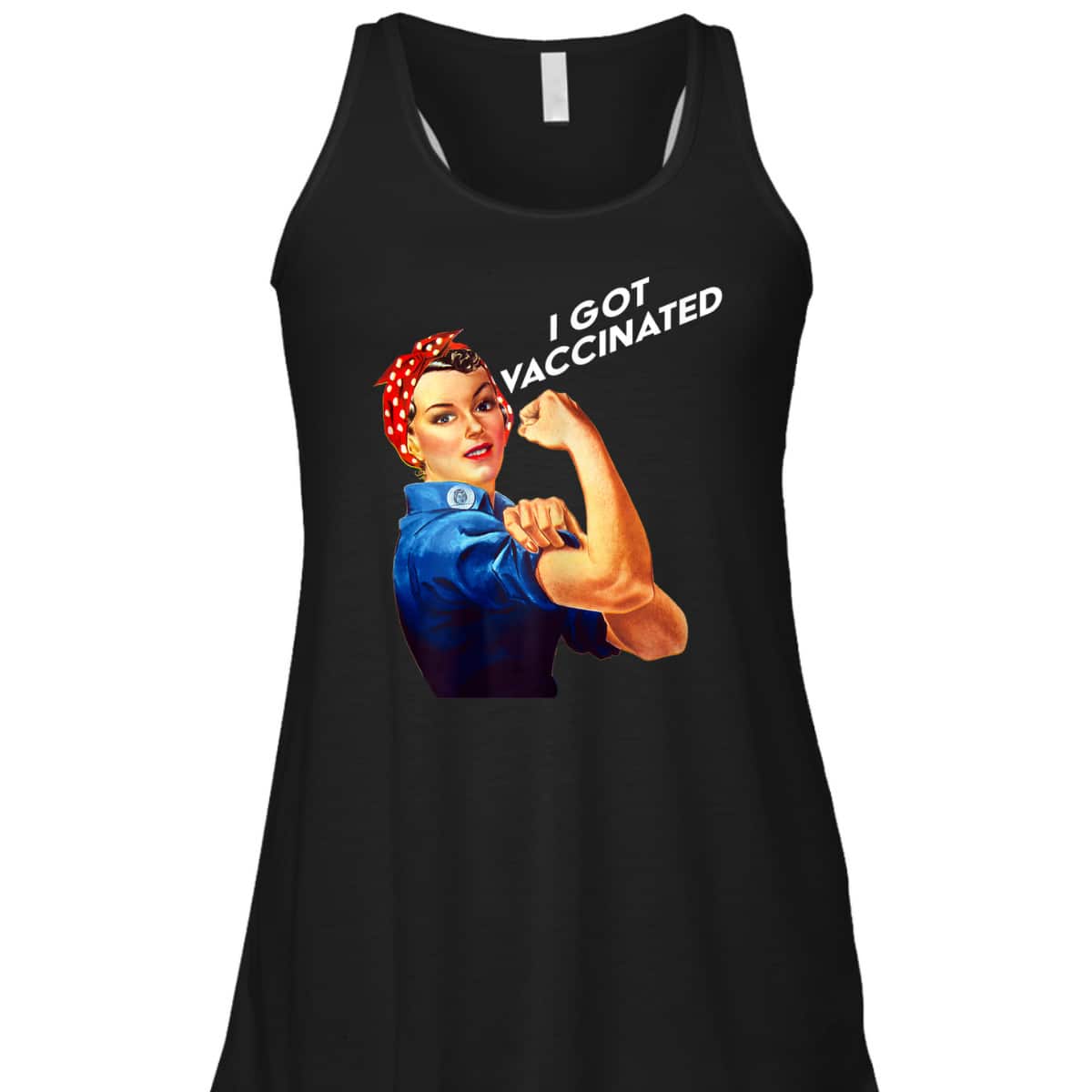 Womens Pro Vaccine Vaccinated Rosie The Riveter Pro Vaccine T-Shirt Womens Pro Vaccine Vaccinated Rosie The Riveter Pro Vaccine T-Shirt