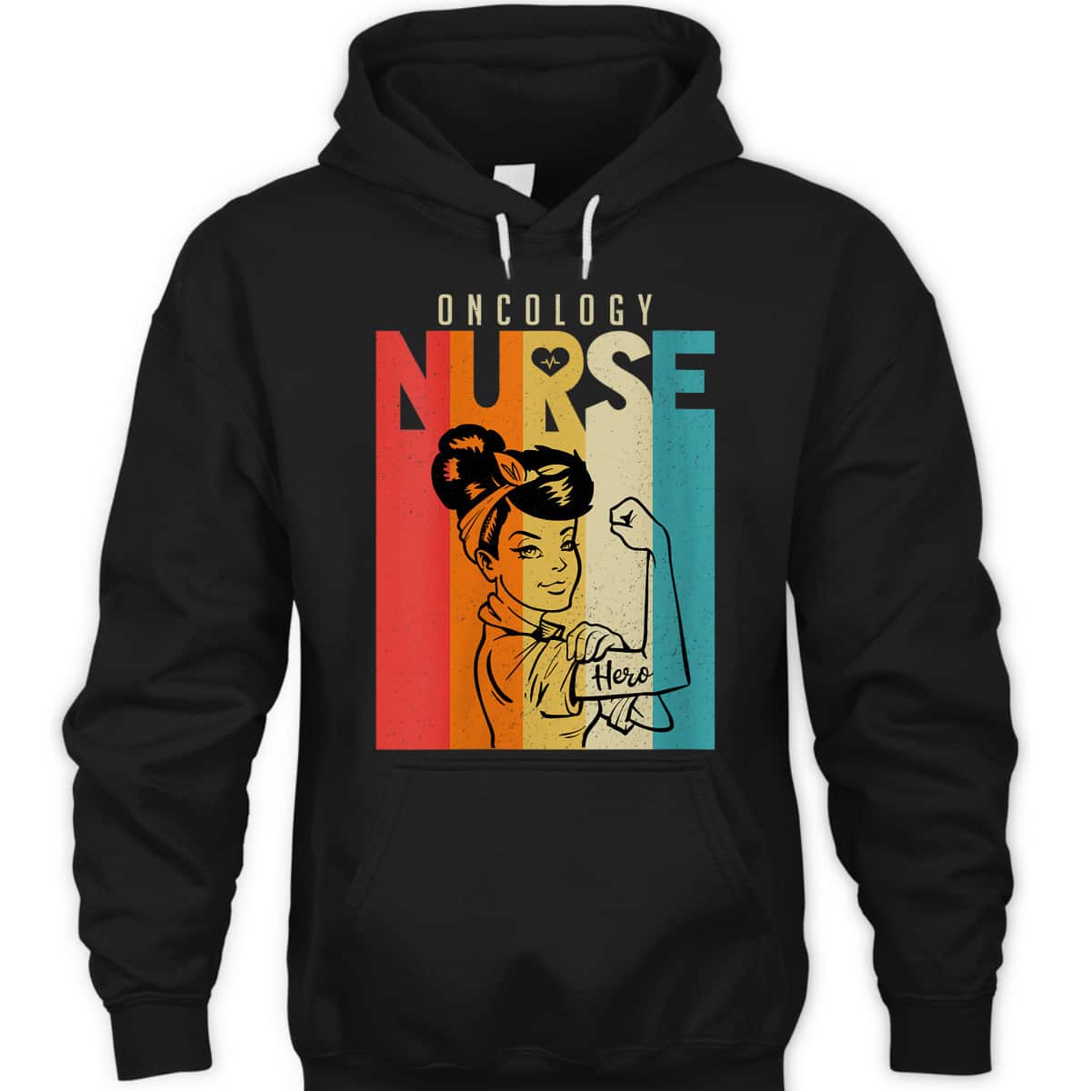 Womens Vintage Rosie The Riveter Oncology Nurse T-Shirt Womens Vintage Rosie The Riveter Oncology Nurse T-Shirt