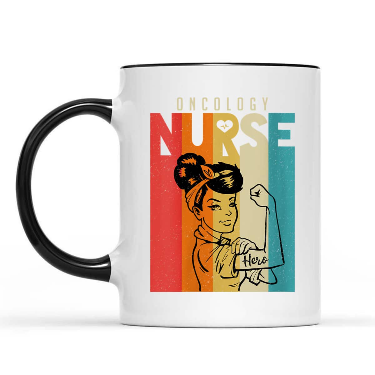 Womens Vintage Rosie The Riveter Oncology Nurse T-Shirt Womens Vintage Rosie The Riveter Oncology Nurse T-Shirt