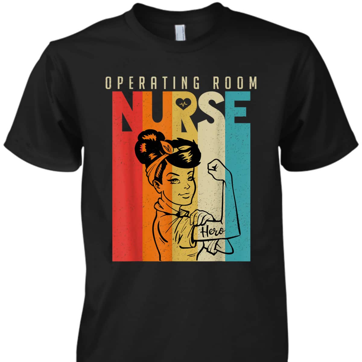 Vintage Rosie The Riveter Operating Room Nurse T-Shirt Vintage Rosie The Riveter Operating Room Nurse T-Shirt