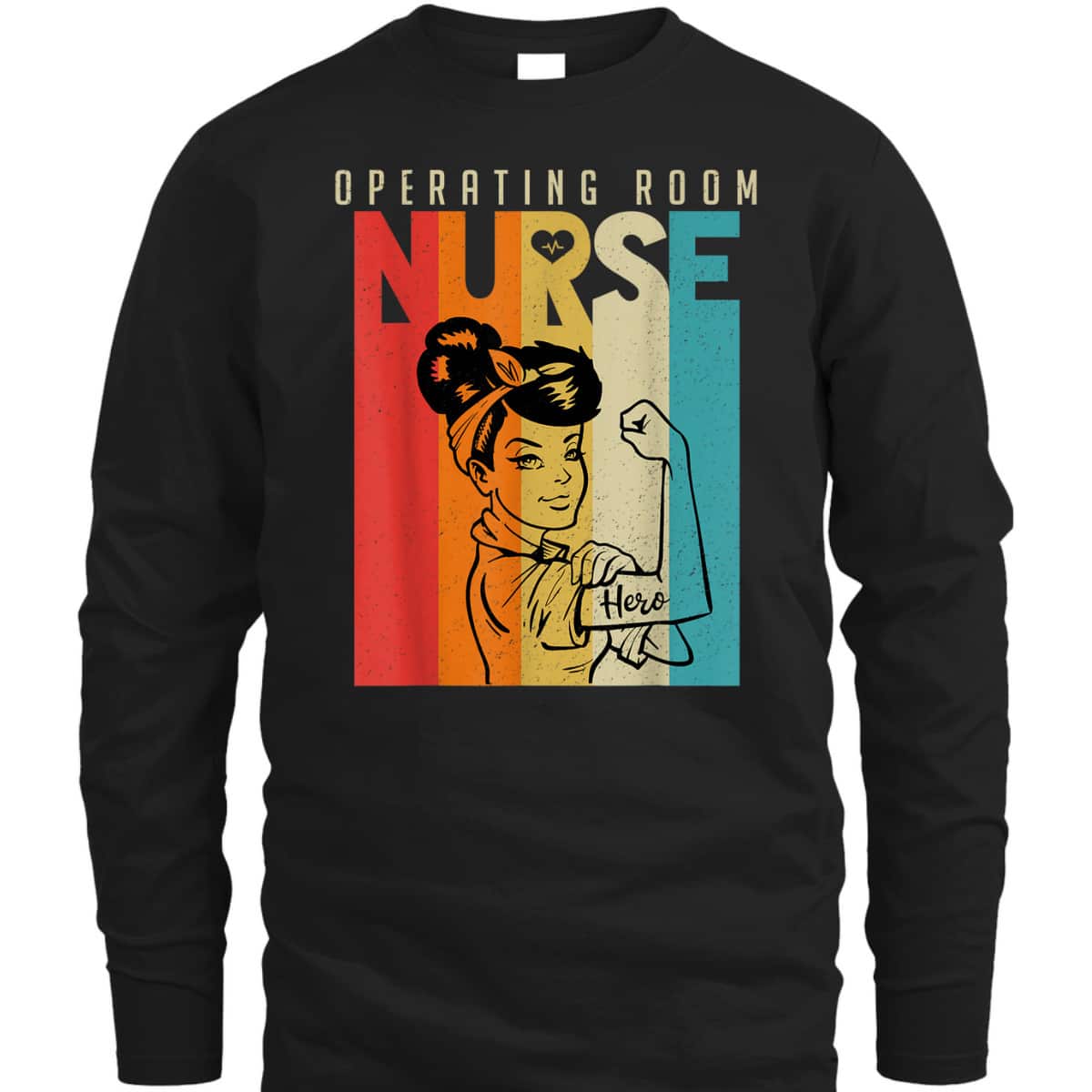 Vintage Rosie The Riveter Operating Room Nurse T-Shirt Vintage Rosie The Riveter Operating Room Nurse T-Shirt