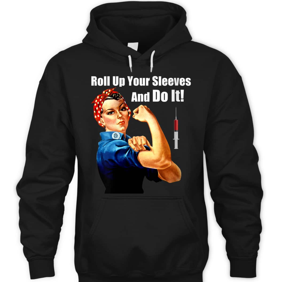 Womens ProVaccine Rosie The Riveter Get Vaccinated Do It T-Shirt Womens ProVaccine Rosie The Riveter Get Vaccinated Do It T-Shirt