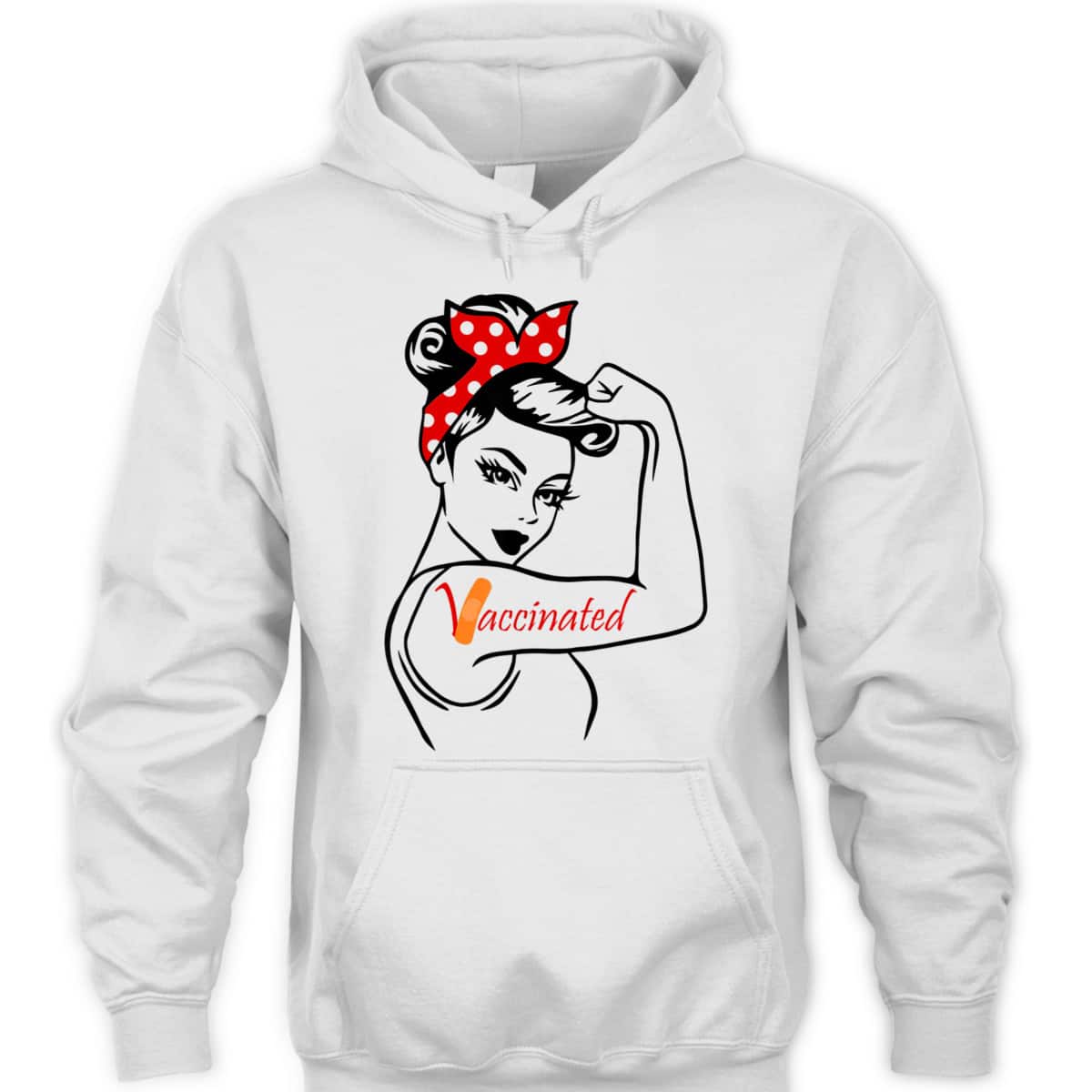 Rosie The Riveter Vaccinated T-Shirt Rosie The Riveter Vaccinated T-Shirt