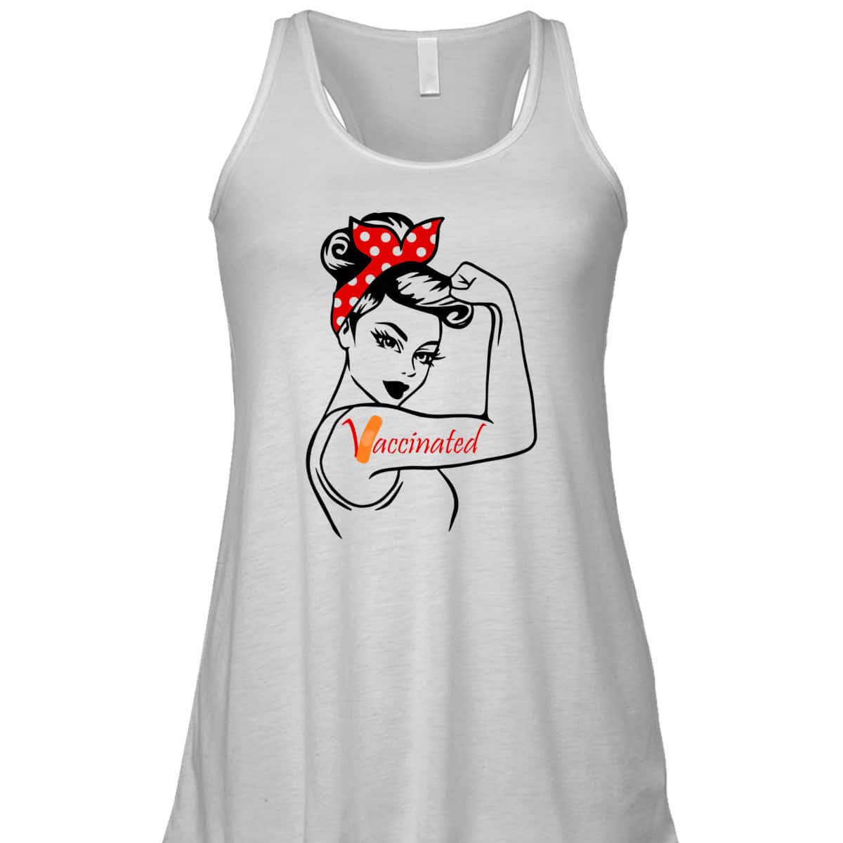 Rosie The Riveter Vaccinated T-Shirt Rosie The Riveter Vaccinated T-Shirt