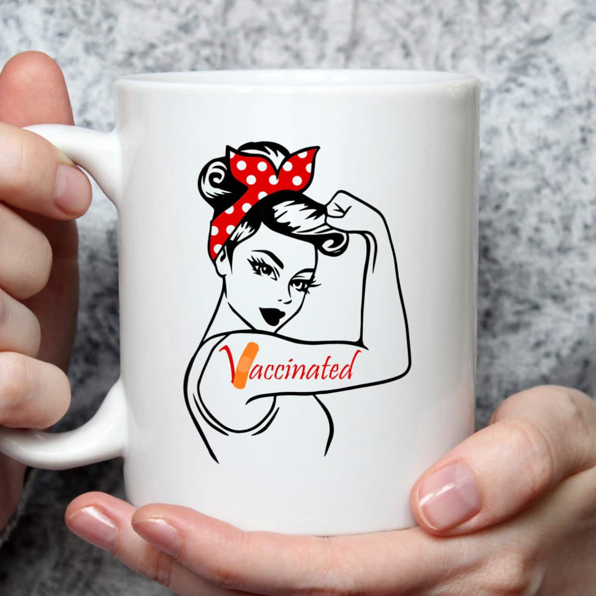 Rosie The Riveter Vaccinated T-Shirt Rosie The Riveter Vaccinated T-Shirt