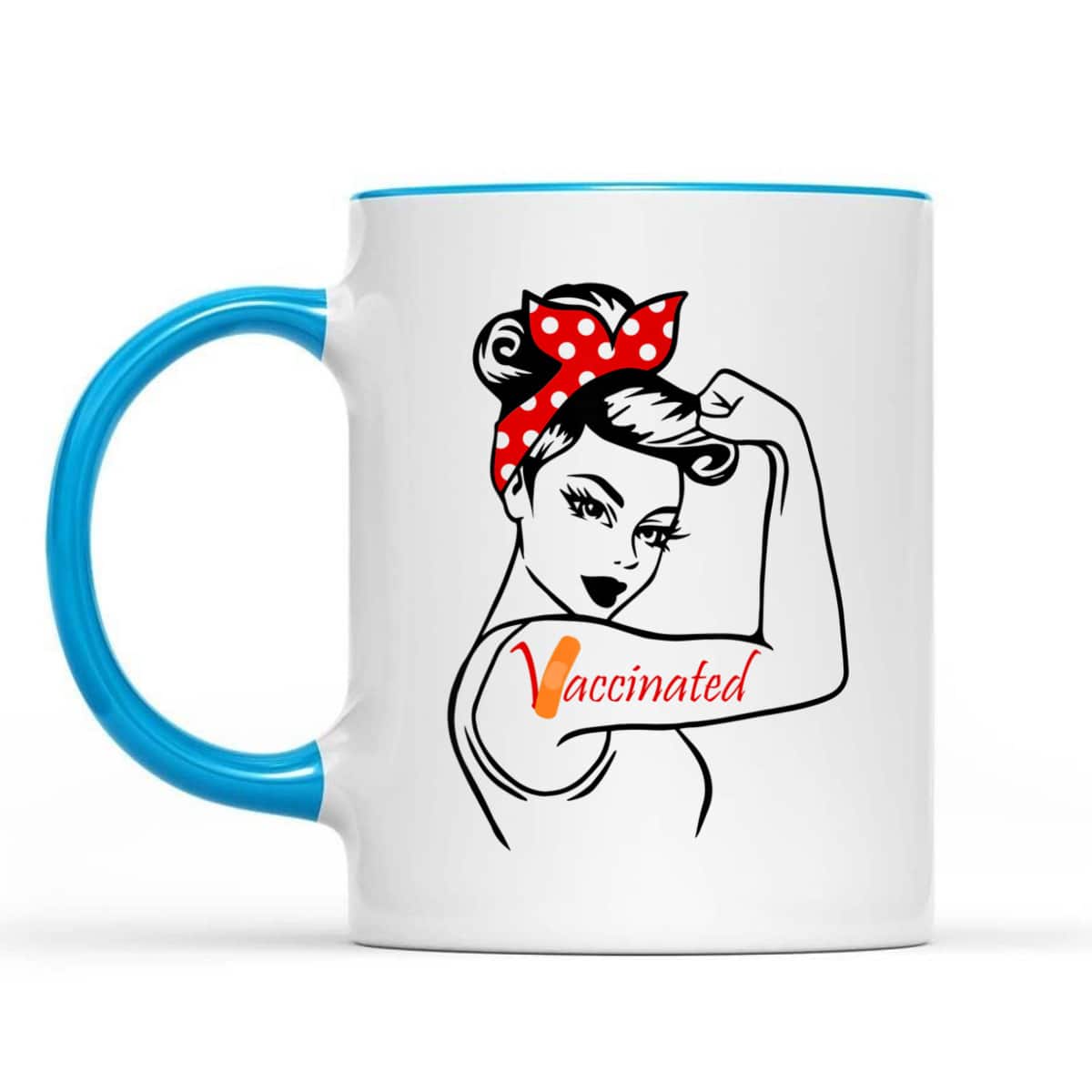 Rosie The Riveter Vaccinated T-Shirt Rosie The Riveter Vaccinated T-Shirt