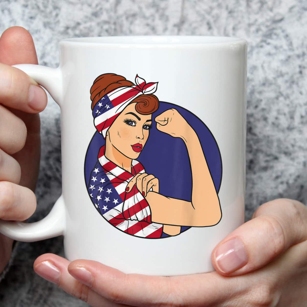 Labor Day Rosie The Riveter American Flag T-Shirt Labor Day Rosie The Riveter American Flag T-Shirt