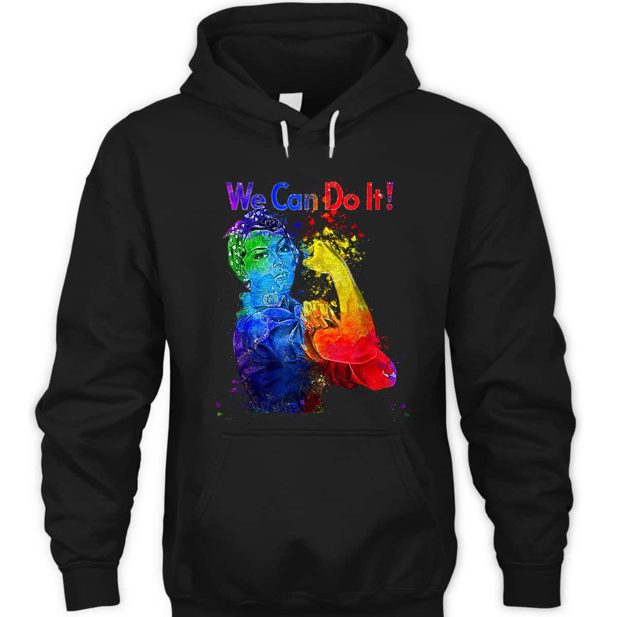 Rosie The Riveter We Can Do It Watercolor Colorful Art LGBTQ T-Shirt Rosie The Riveter We Can Do It Watercolor Colorful Art LGBTQ T-Shirt