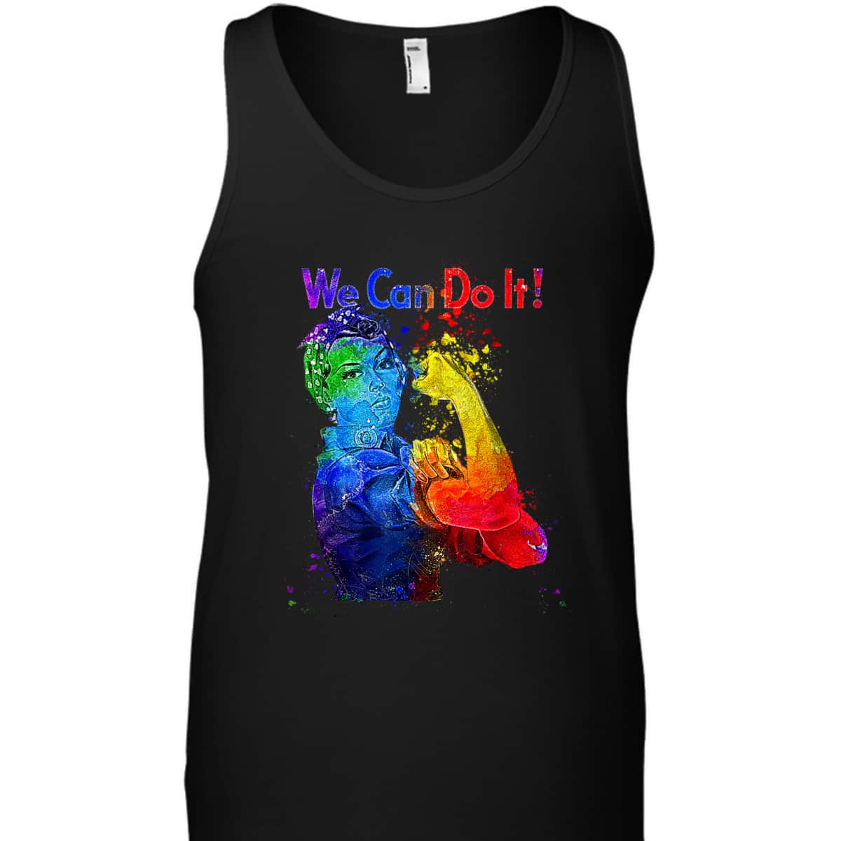 Rosie The Riveter We Can Do It Watercolor Colorful Art LGBTQ T-Shirt Rosie The Riveter We Can Do It Watercolor Colorful Art LGBTQ T-Shirt