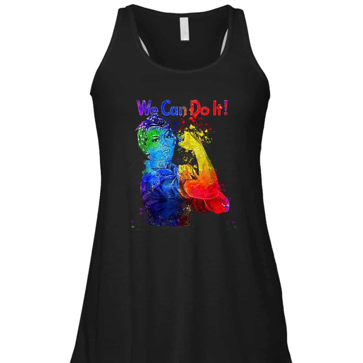 Rosie The Riveter We Can Do It Watercolor Colorful Art LGBTQ T-Shirt Rosie The Riveter We Can Do It Watercolor Colorful Art LGBTQ T-Shirt