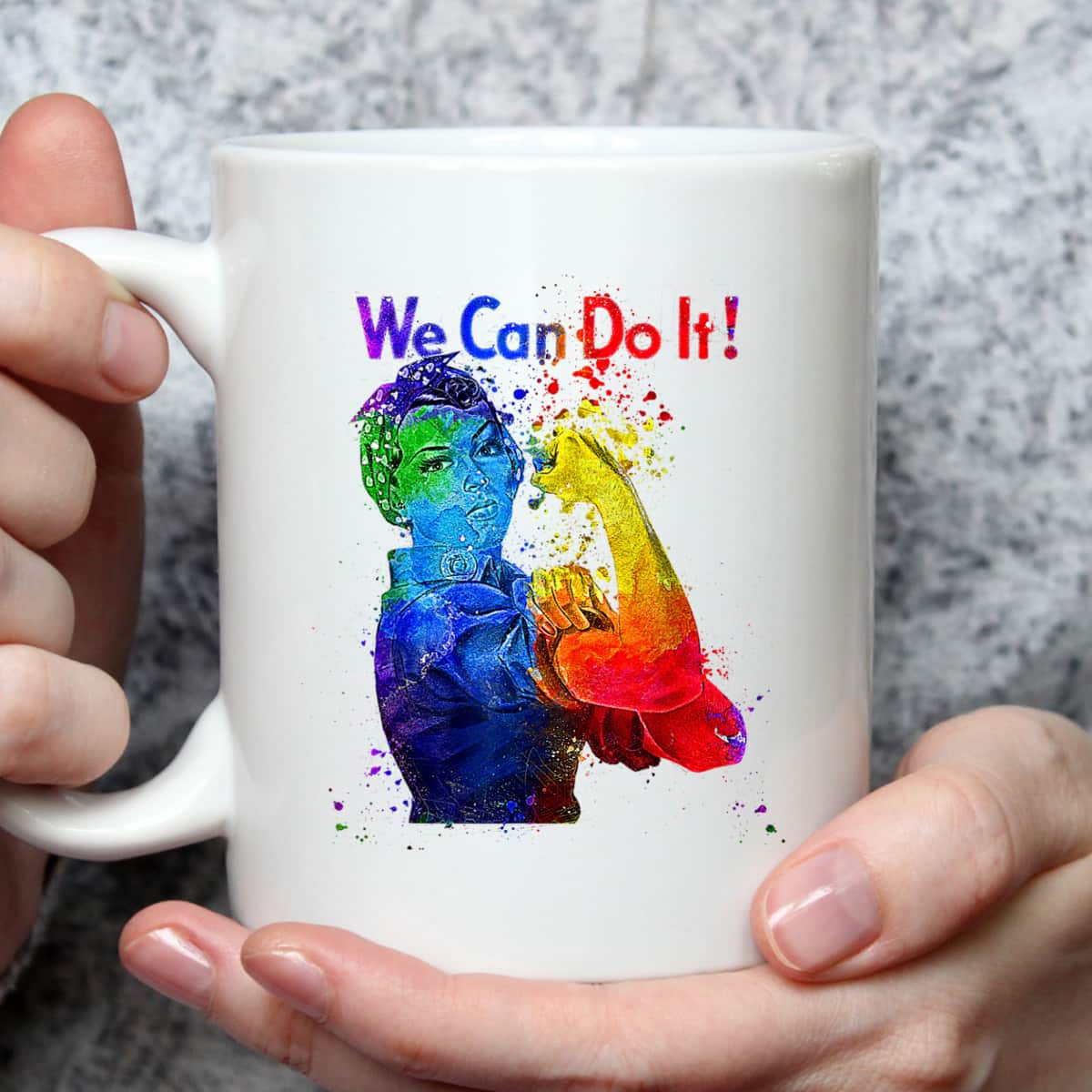 Rosie The Riveter We Can Do It Watercolor Colorful Art LGBTQ T-Shirt Rosie The Riveter We Can Do It Watercolor Colorful Art LGBTQ T-Shirt