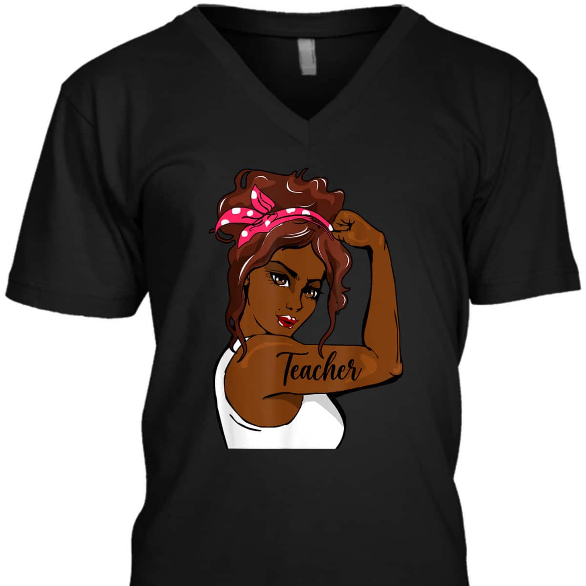 Black History Pin Up Rosie The Riveter Teacher T-Shirt Black History Pin Up Rosie The Riveter Teacher T-Shirt