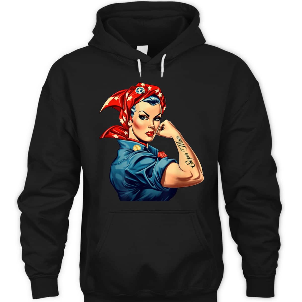 Girl Power We Can Do It Rosie The Riveter Woman Super Mom T-Shirt Girl Power We Can Do It Rosie The Riveter Woman Super Mom T-Shirt