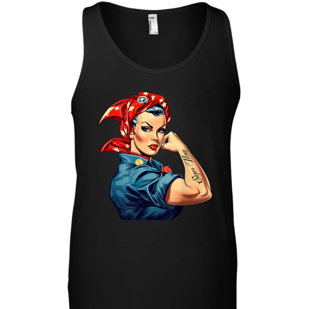 Girl Power We Can Do It Rosie The Riveter Woman Super Mom T-Shirt Girl Power We Can Do It Rosie The Riveter Woman Super Mom T-Shirt