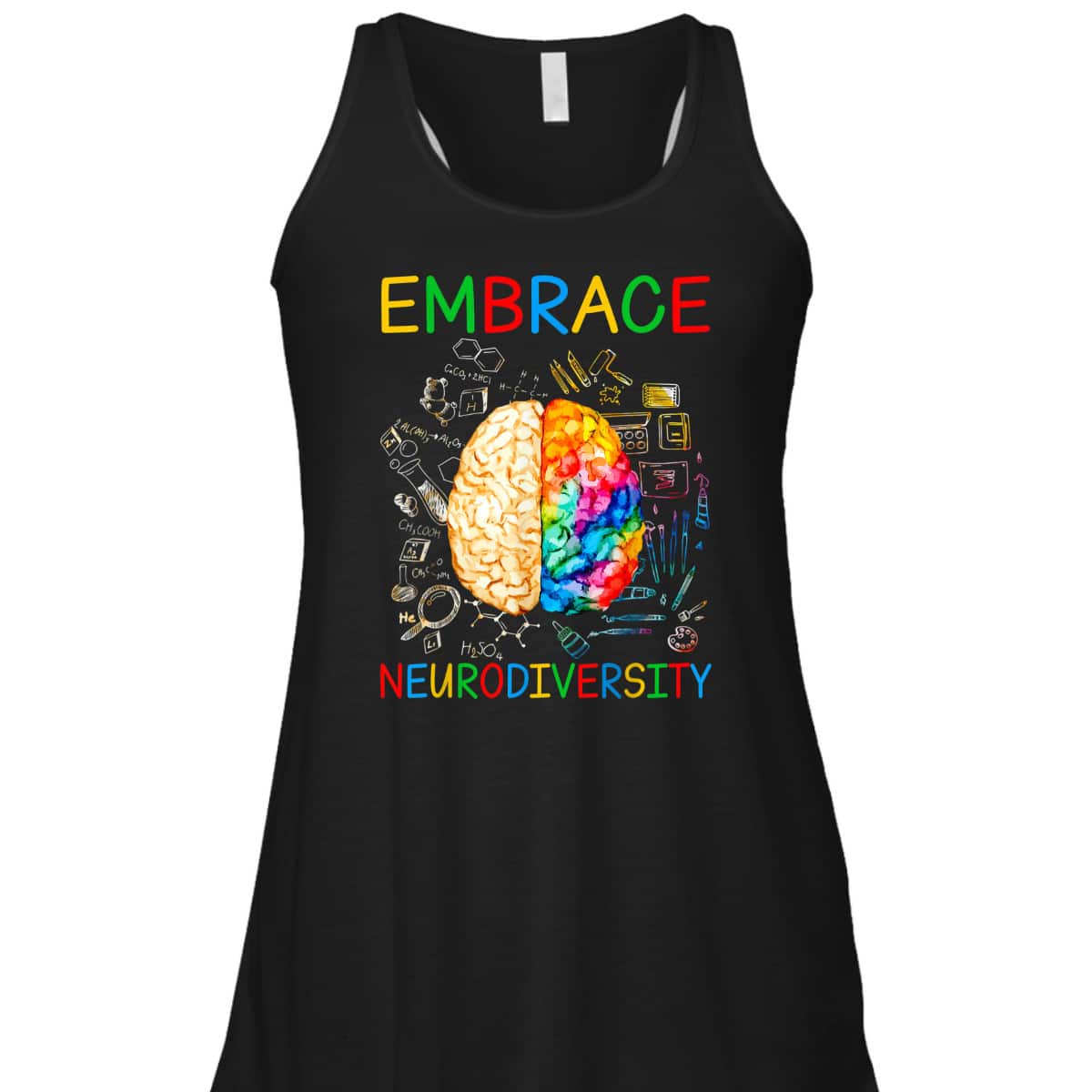 Neurodiversity Embrace ADHD Autism Awareness Month T-Shirt