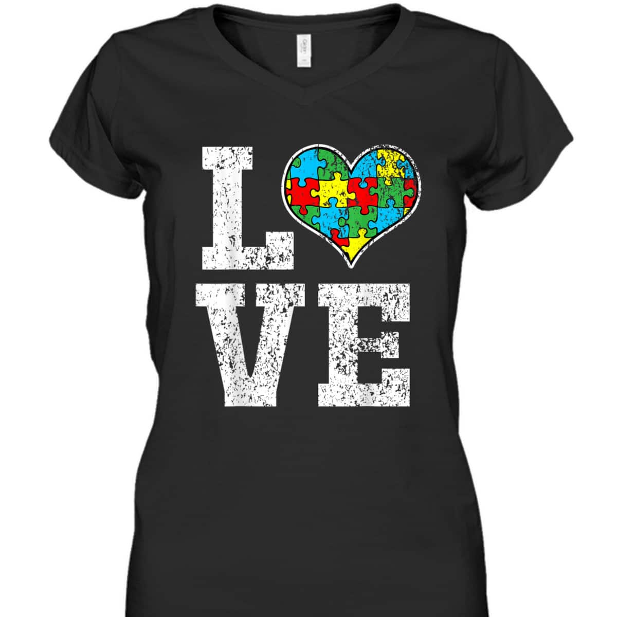 Autism Awareness For Kids Mom Dad Love Heart T-Shirt Autism Awareness For Kids Mom Dad Love Heart T-Shirt