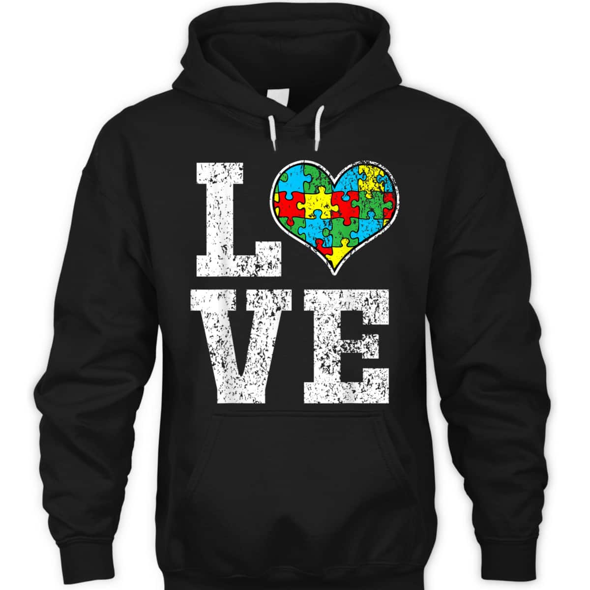 Autism Awareness For Kids Mom Dad Love Heart T-Shirt