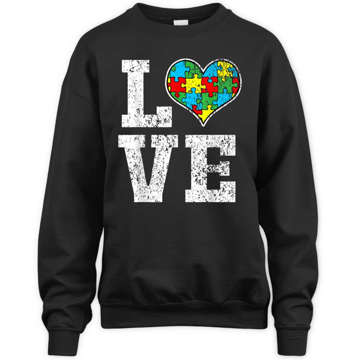 Autism Awareness For Kids Mom Dad Love Heart T-Shirt Autism Awareness For Kids Mom Dad Love Heart T-Shirt