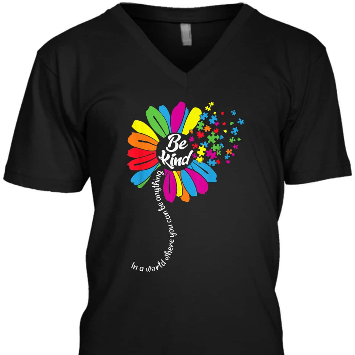 Autism Awareness Women Mom Kids Acceptance Sunflower Be Kind T-Shirt Autism Awareness Women Mom Kids Acceptance Sunflower Be Kind T-Shirt