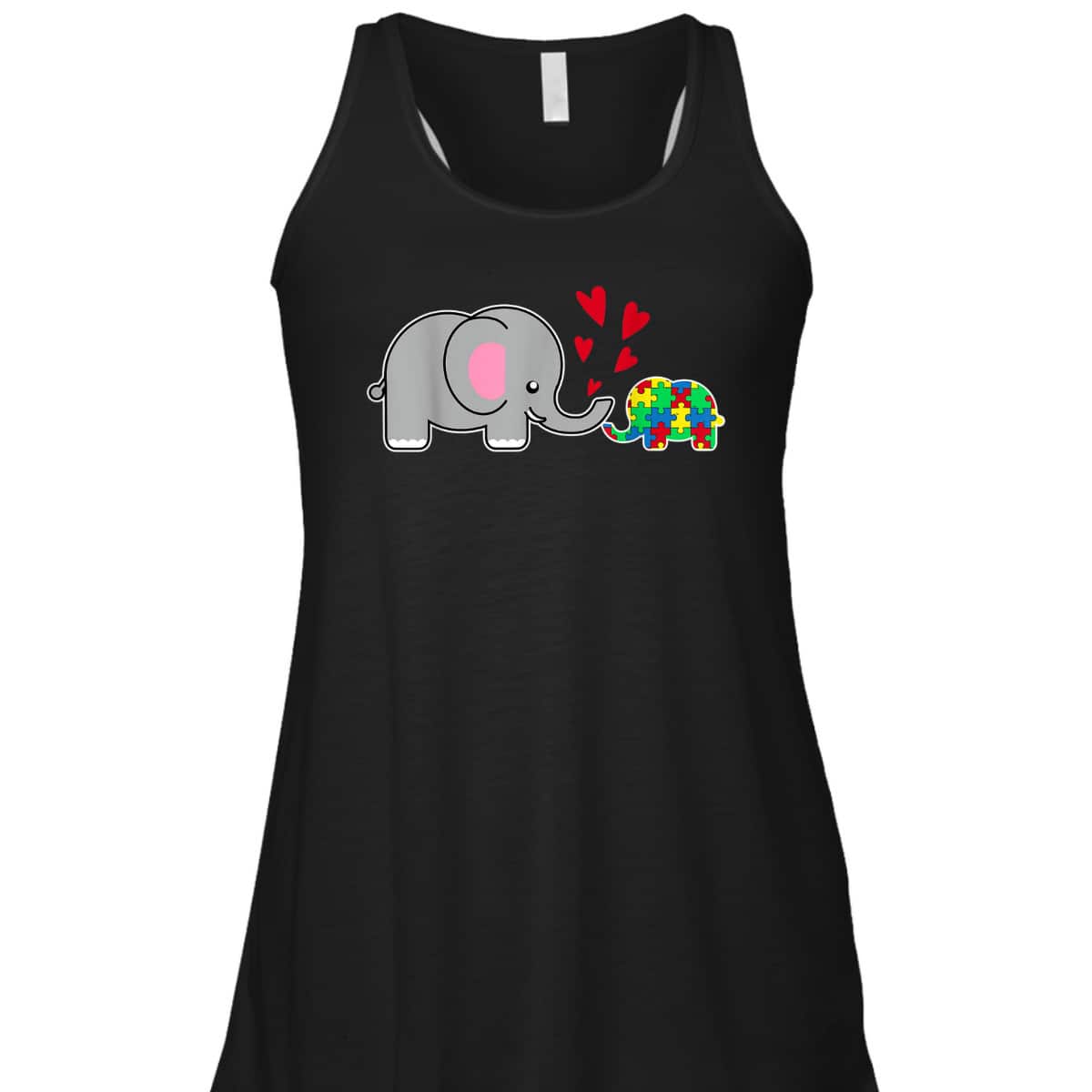 Baby Elephant Love Puzzle Piece Cool Autism Awareness Gift T-Shirt