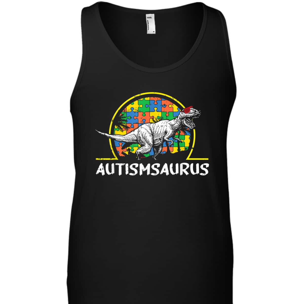 Dino-saur Autism Awareness Gifts For Kids Cute T-Rex Saurus T-Shirt